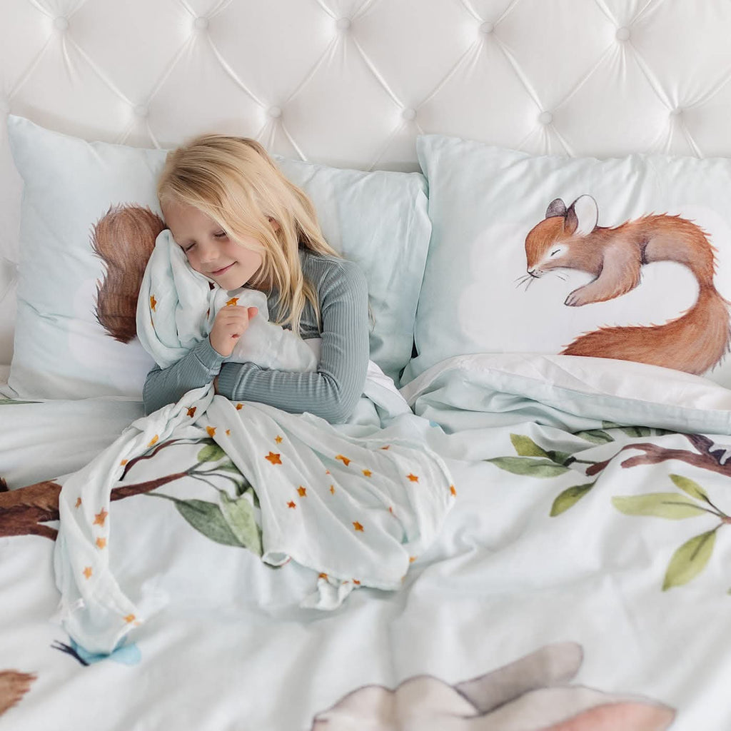 Enchanted Forest Duvet & Pillowcase in - Big Kid Bedding photo