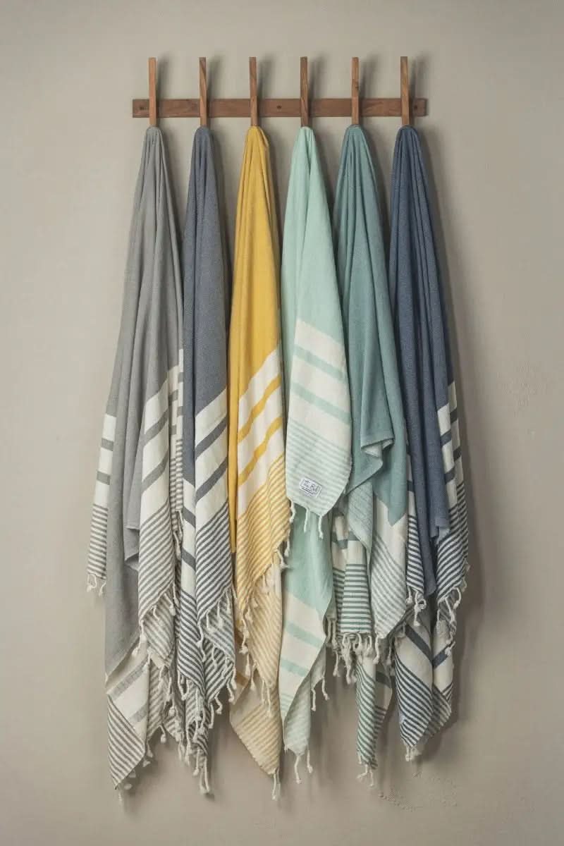 Essential Stripe Turkish Towels – Beautiful, Versatile, and Quick-Drying - SwagglyLife Home & Fashion