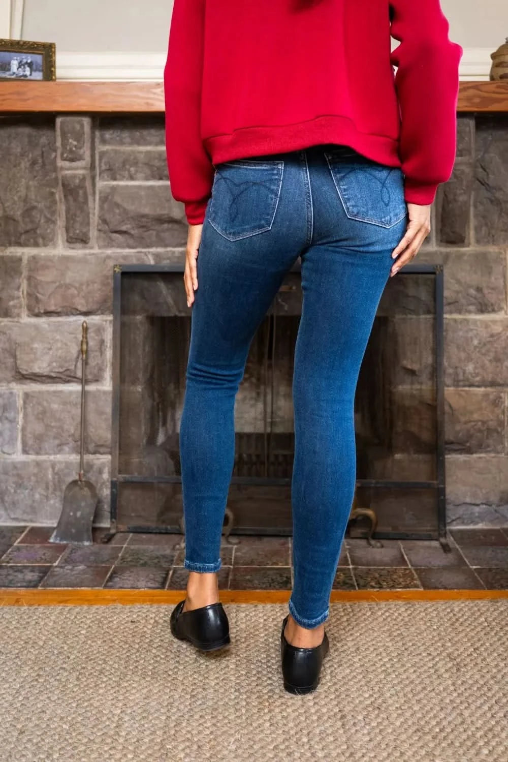 Judy Blue Full Size Washed Thermal Skinny Jeans Plus Size in - photo