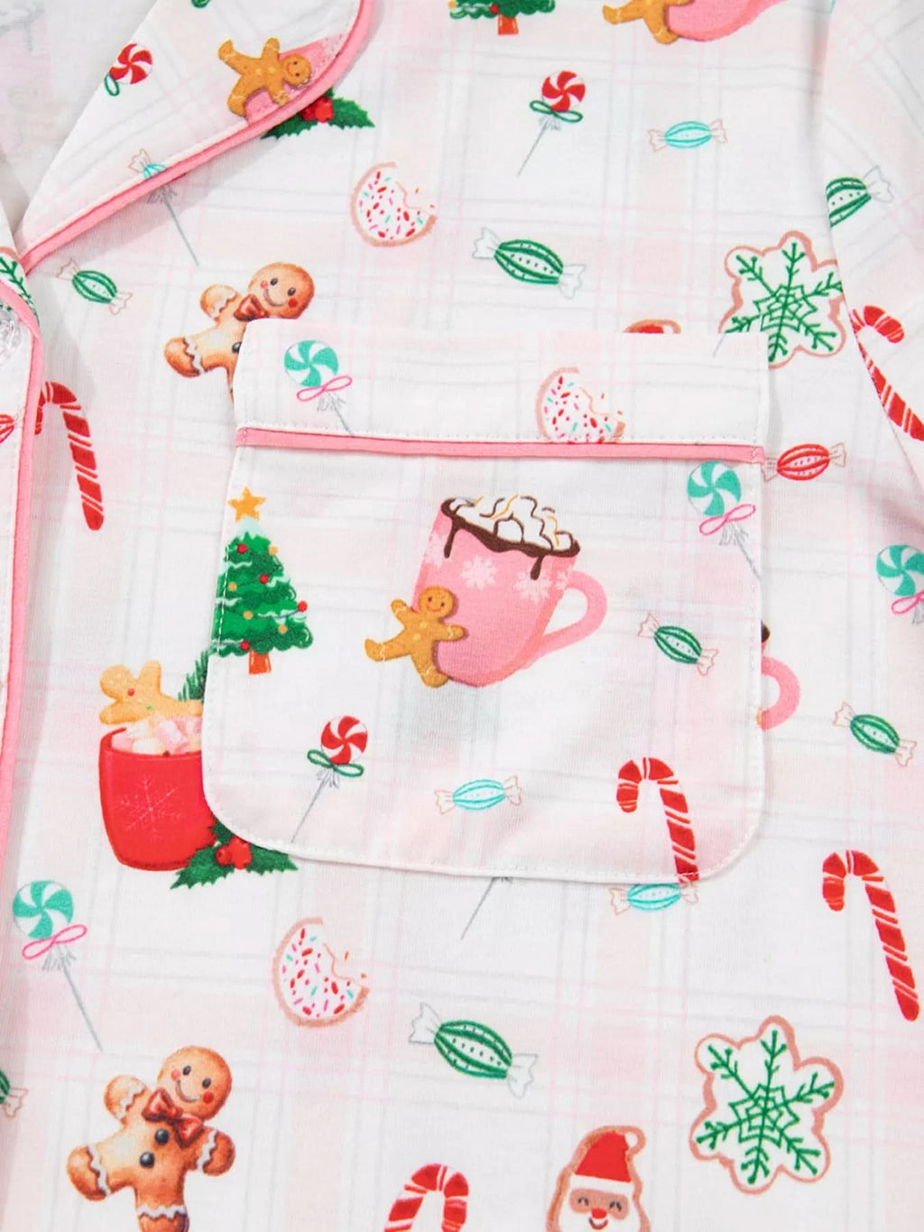 Christmas Spirit Cute Holiday Print Short Sleeve Shirt and Pants 2pcs Pajama Set in - photo