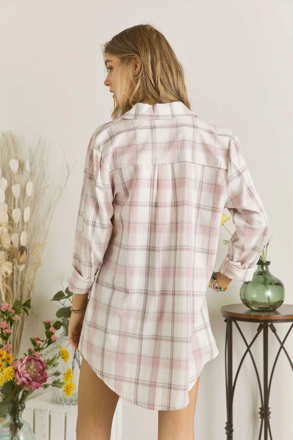 ADORA utton Down Plaid Shirt in - photo