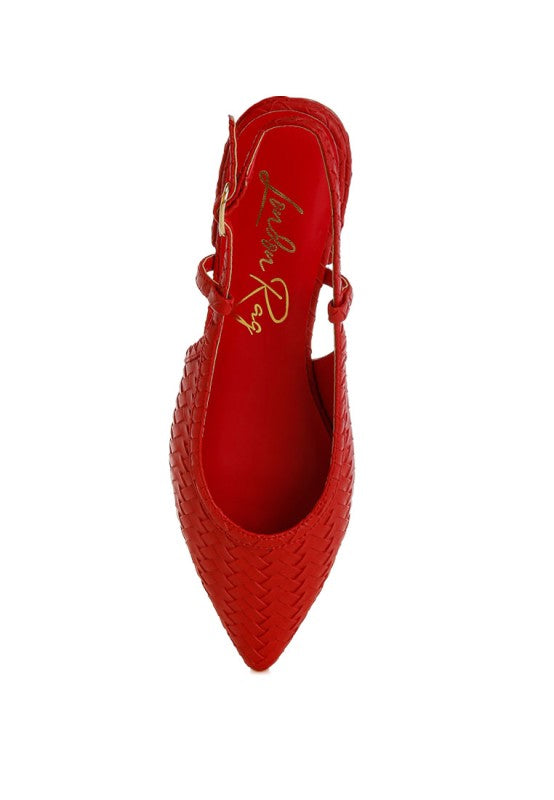 Kurina Woven Slingback Sandals in - photo