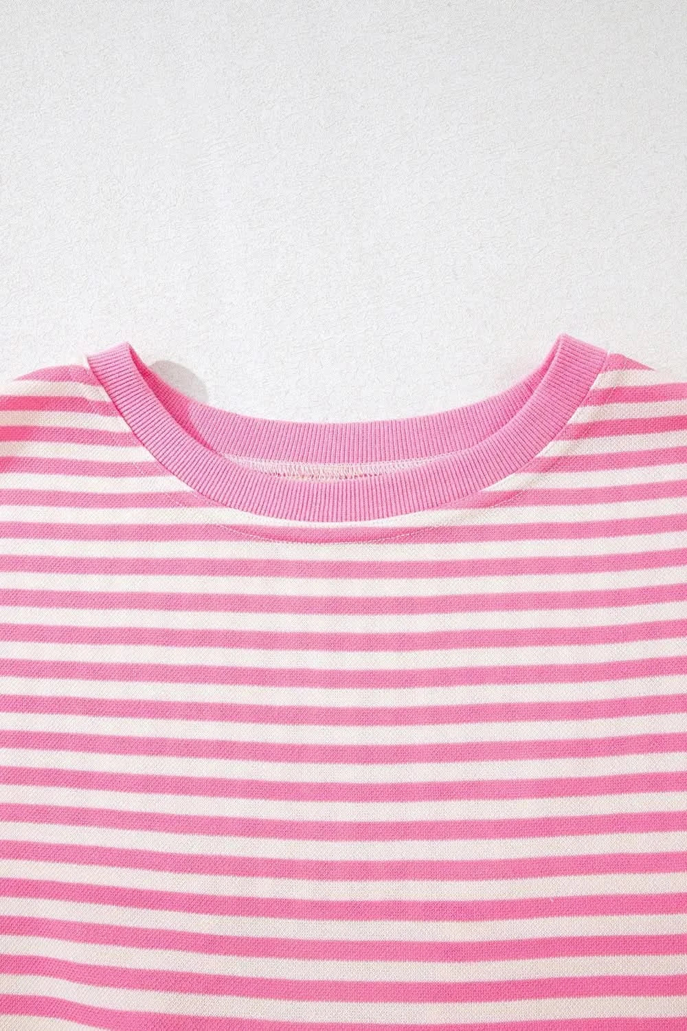 Striped Tie-Back Blouse with Cutout Detail in - photo