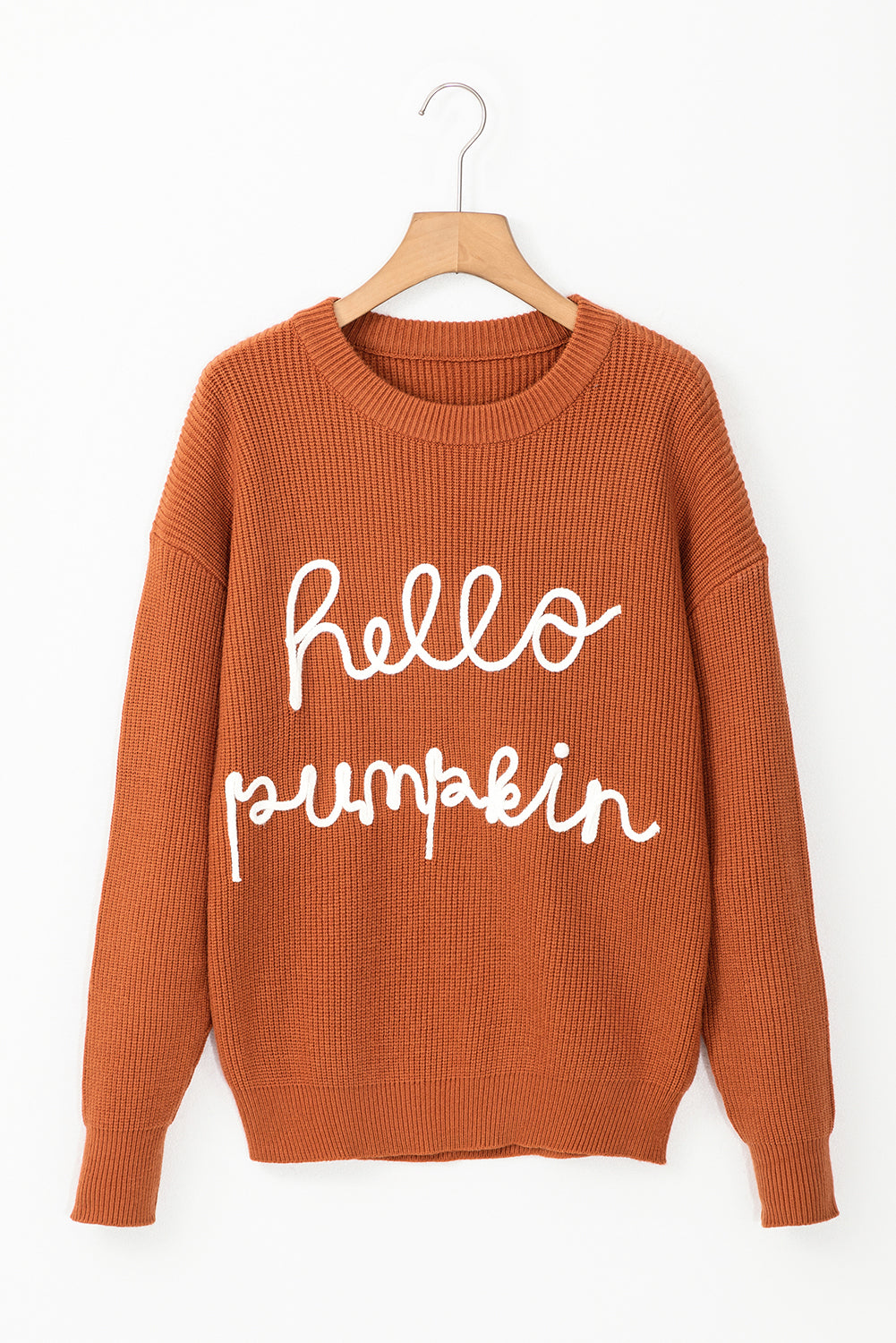 Hello Pumpkin Graphic Sweater - SwagglyLife Home & Fashion