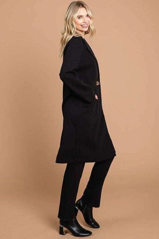 Culture Code Double Breast Lapel Collar Coat in - Coats & Jackets photo