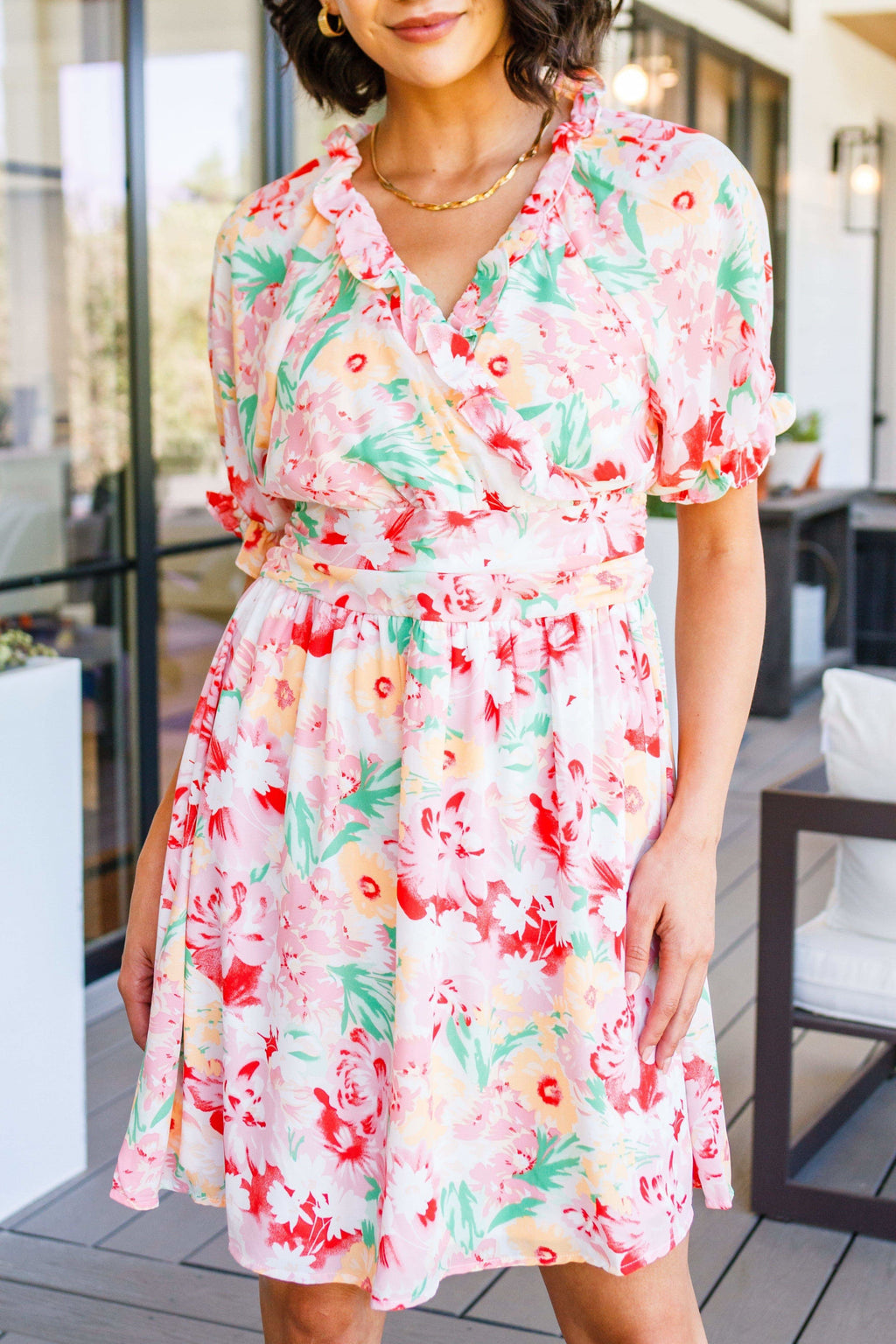 Fancy Free Floral Dress in - Dresses photo