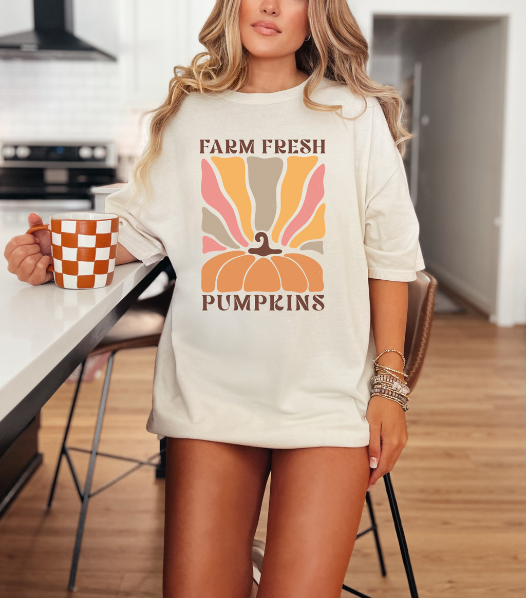 Farm Fresh Pumpkins Graphic Tee in - Womens photo