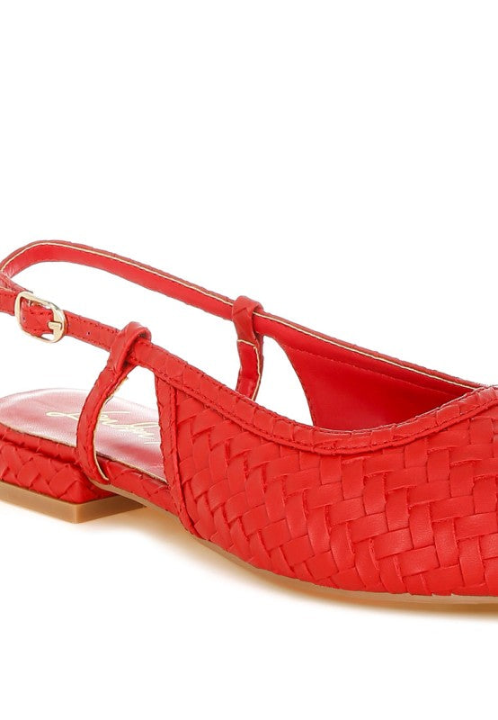 Kurina Woven Slingback Sandals in - photo