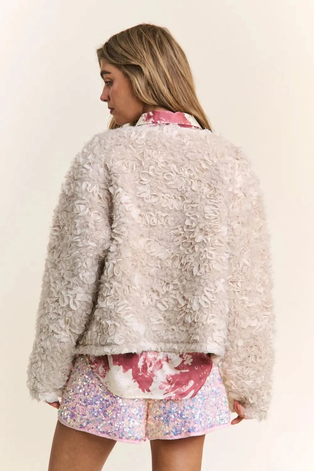 J.NNA Mixed Fabric Chic Jacket in - photo