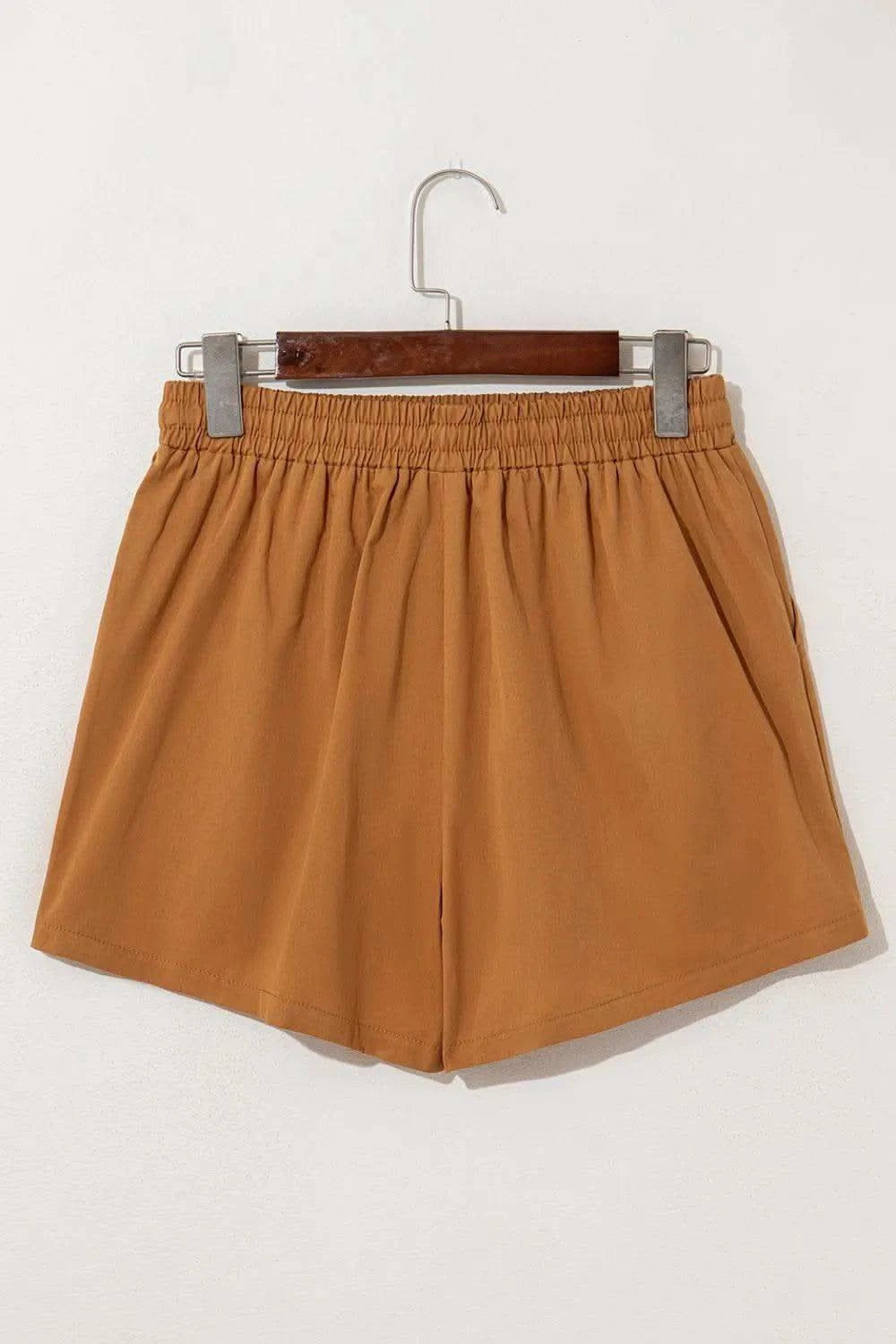 Embroidered Boho Tasseled Drawstring Elastic Waist Casual Shorts - SwagglyLife Home & Fashion