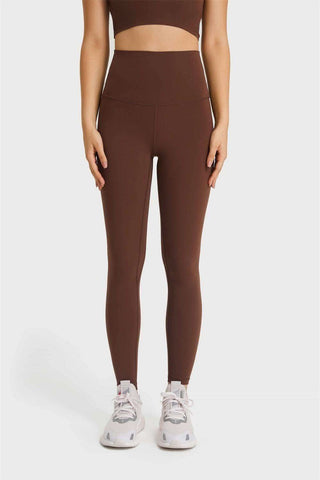 Feel-Like Skin Elastic Waistband Yoga Leggings - SwagglyLife Home & Fashion Feel-Like Skin Elastic Waistband Yoga Leggings - SwagglyLife Home & Fashion