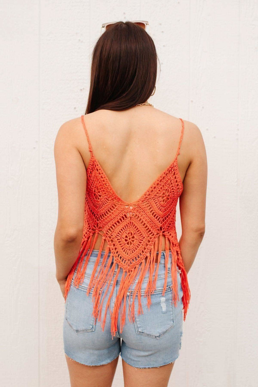 Festival Fringe Tank in Orange - SwagglyLife Home & Fashion