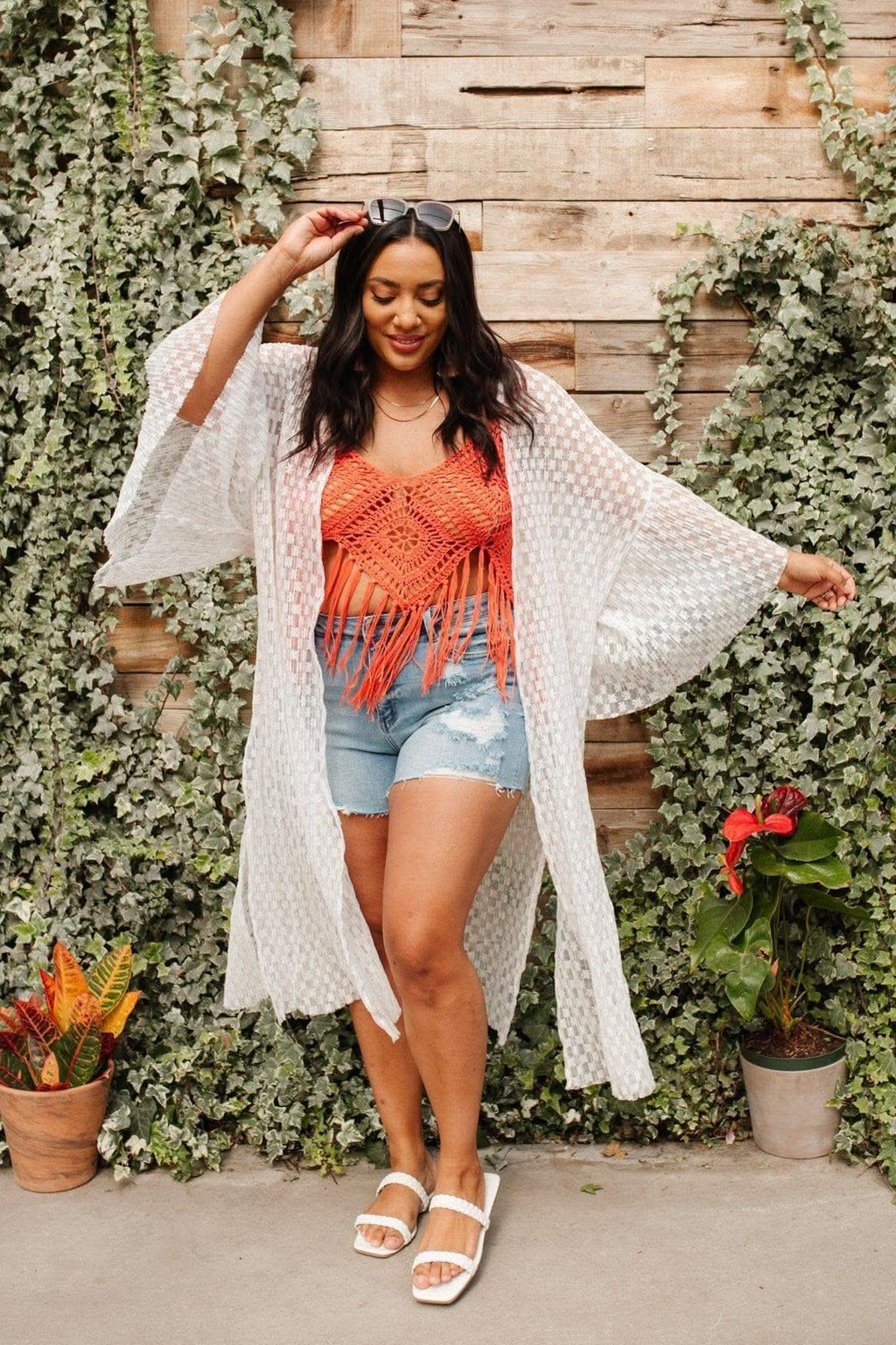 Festival Fringe Tank in Orange - SwagglyLife Home & Fashion