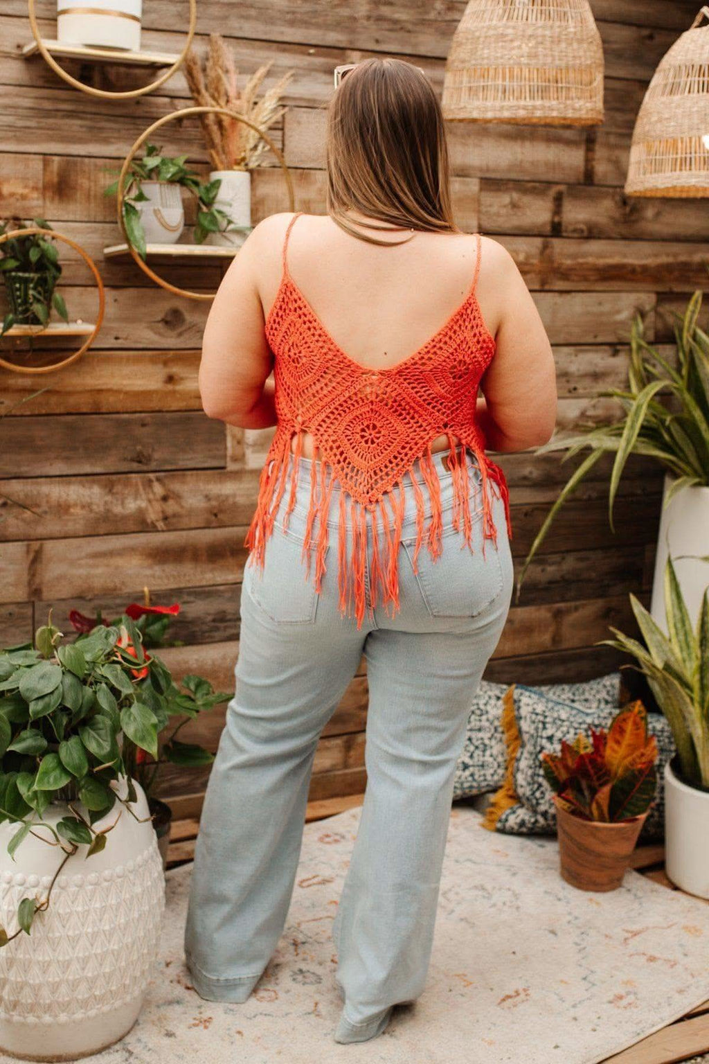 Festival Fringe Tank in Orange - SwagglyLife Home & Fashion