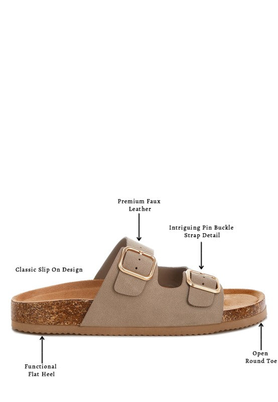 London Rag Gloriosa The Double Strap Slide Sandals in - photo