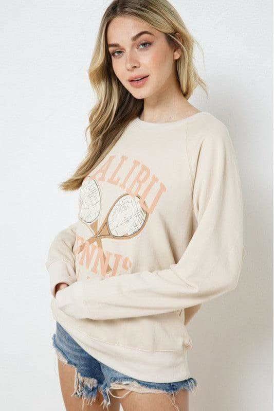 French Terry Graphic Sweatshirt in - Shirts & Tops photo