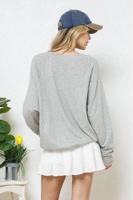 French Terry Graphic Sweatshirt in - Shirts & Tops photo