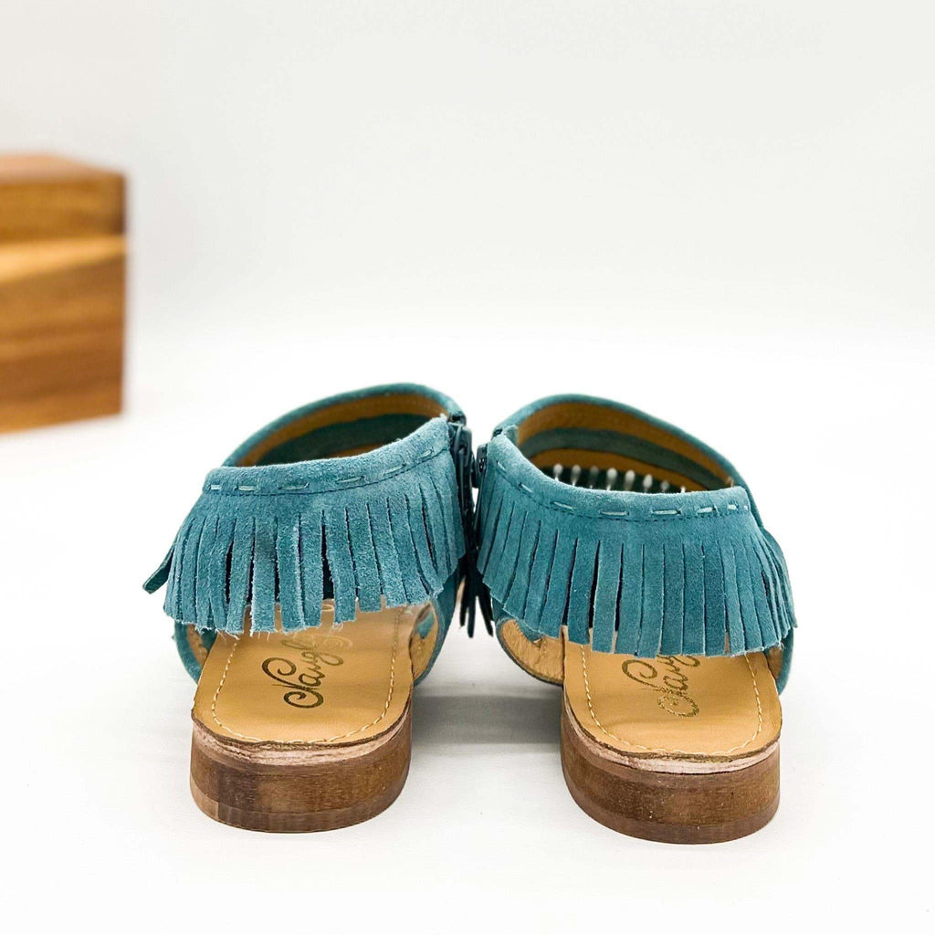 Fringe Star Sandal in Teal - SwagglyLife Home & Fashion