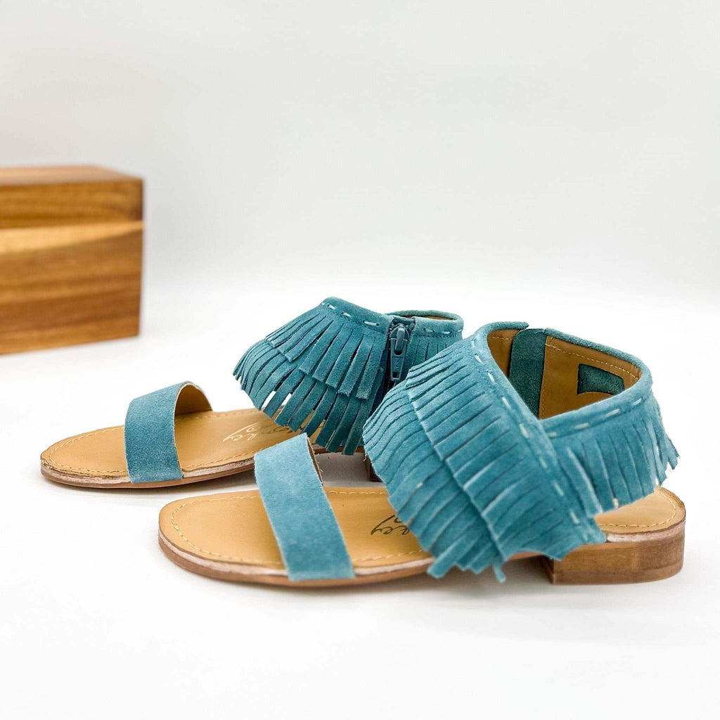 Fringe Star Sandal in Teal - SwagglyLife Home & Fashion