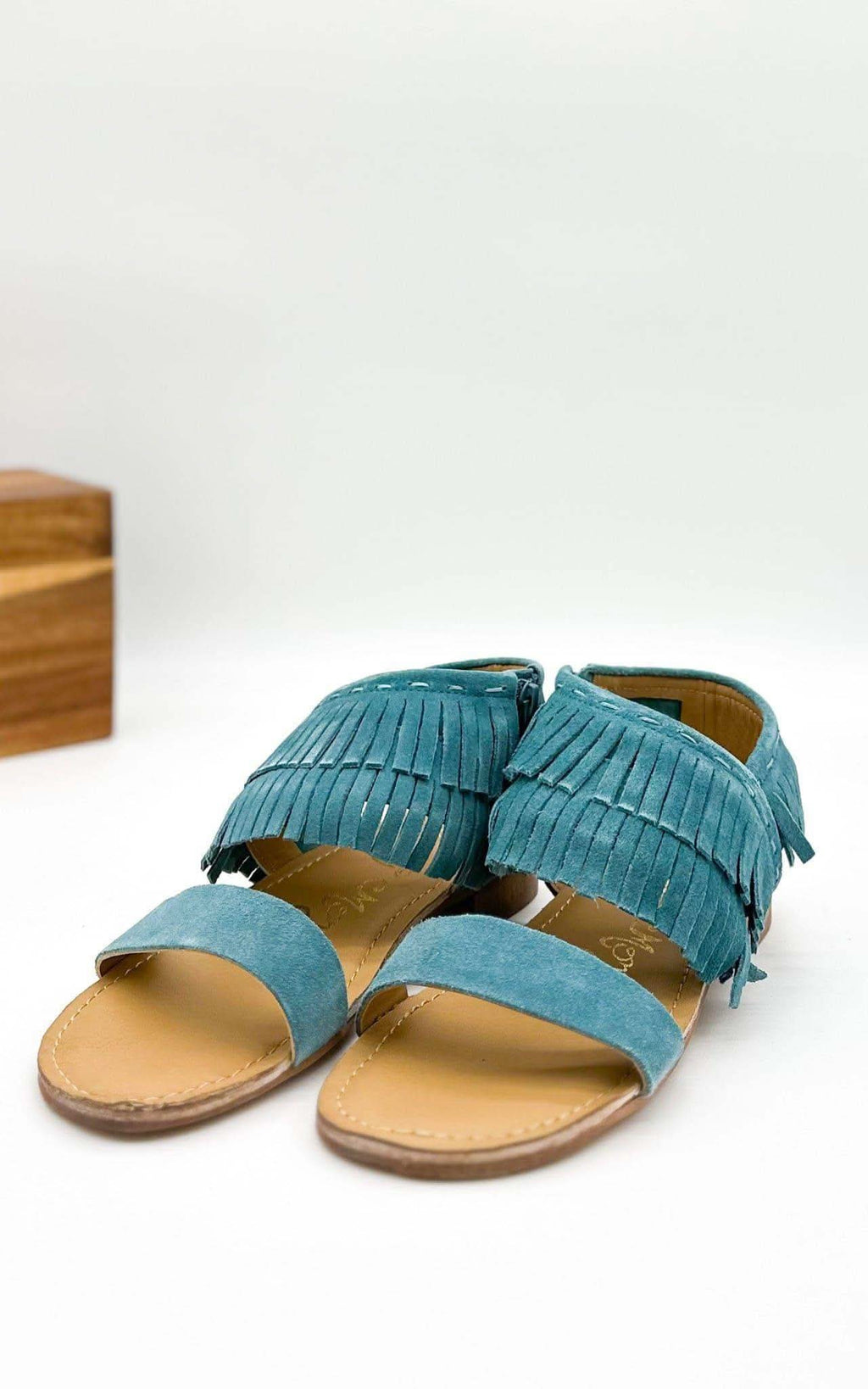 Fringe Star Sandal in Teal - SwagglyLife Home & Fashion