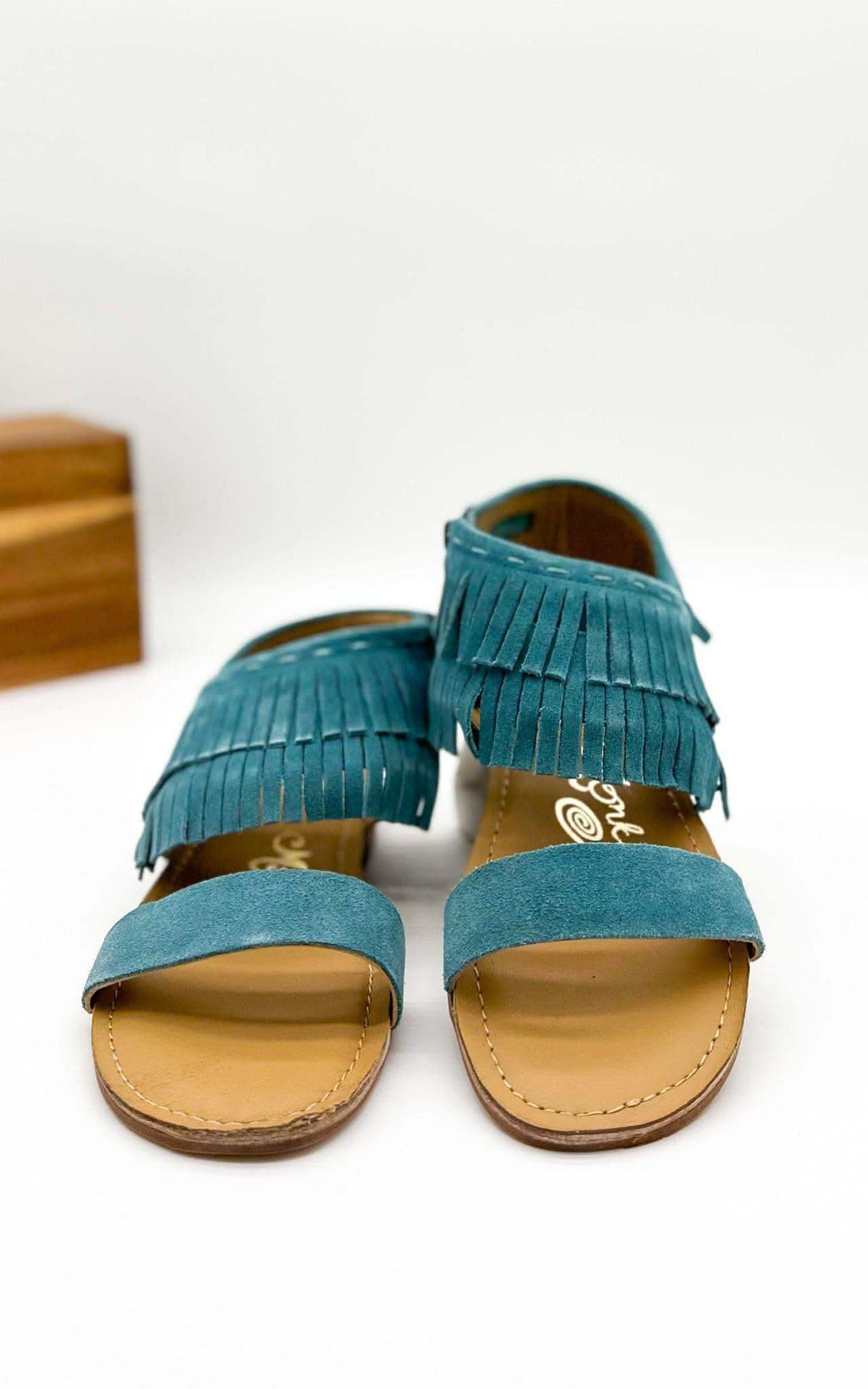 Fringe Star Sandal in Teal - SwagglyLife Home & Fashion