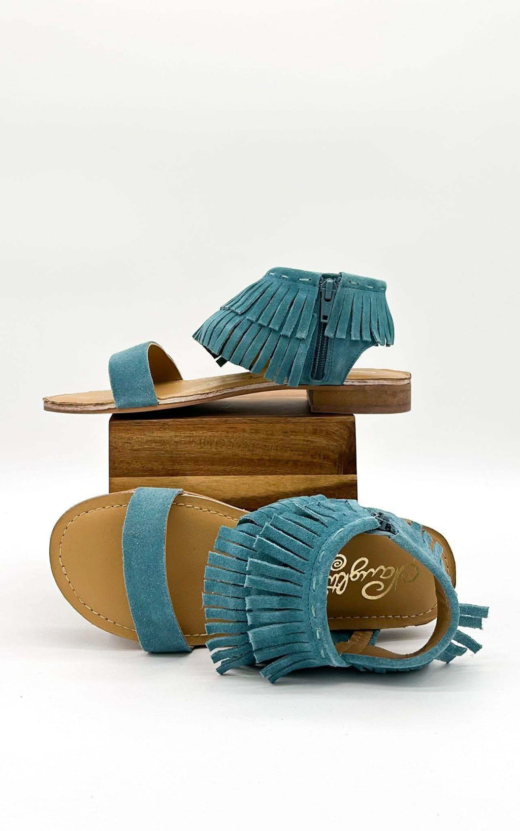 Fringe Star Sandal in Teal - SwagglyLife Home & Fashion