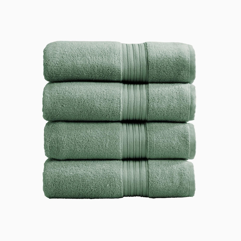 Cotton Terry Bath Towel Set - Cooper Collection in Bath Towel (Pack of 4) Eucalyptus - photo