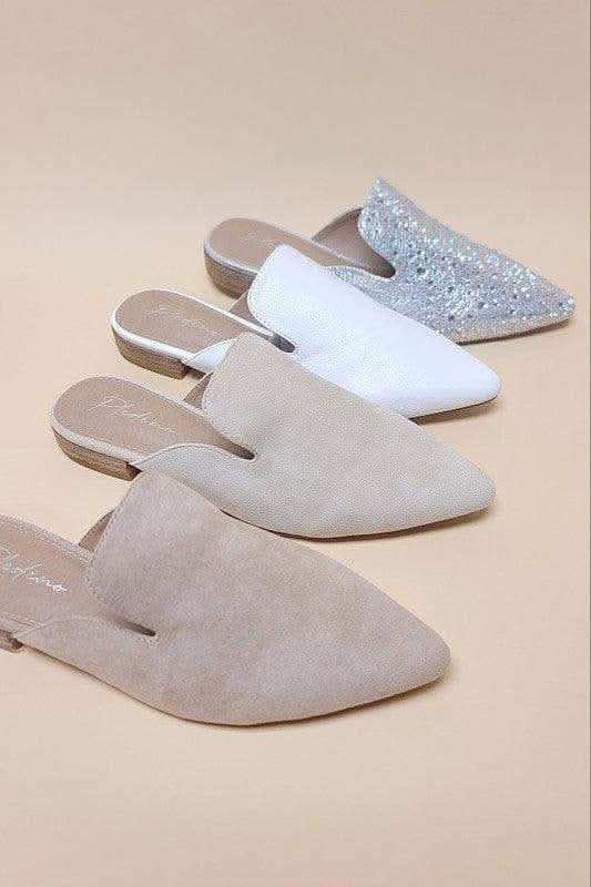 GEM-39 - Pointed Toe Slip On Mule Flats in - Shoes photo