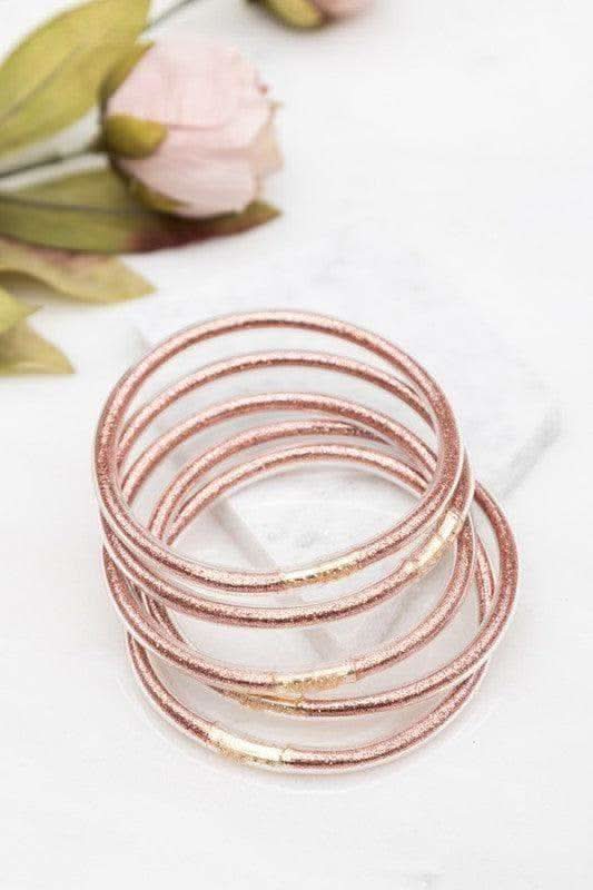 Glitter Jelly Bangle Bracelets in - Bracelets photo