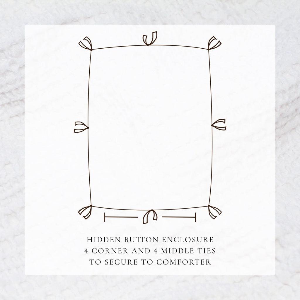 100% Cotton Waffle Weave Duvet Set - Mattea Collection in - Duvet photo