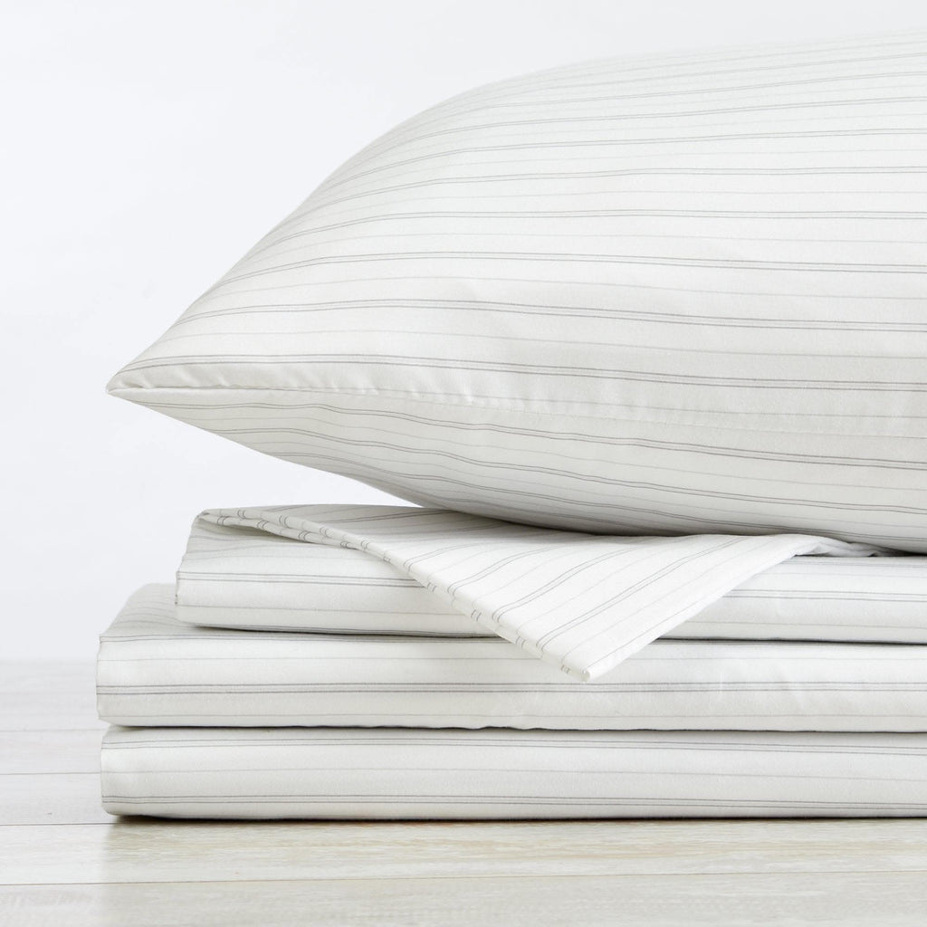 Microfiber Stripe Sheet Set - Adeline Collection - SwagglyLife Home & Fashion