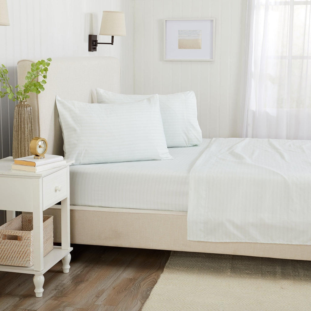 Microfiber Stripe Sheet Set - Adeline Collection - SwagglyLife Home & Fashion