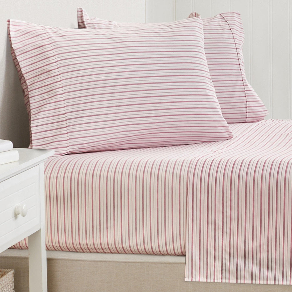 Microfiber Stripe Sheet Set - Adeline Collection - SwagglyLife Home & Fashion