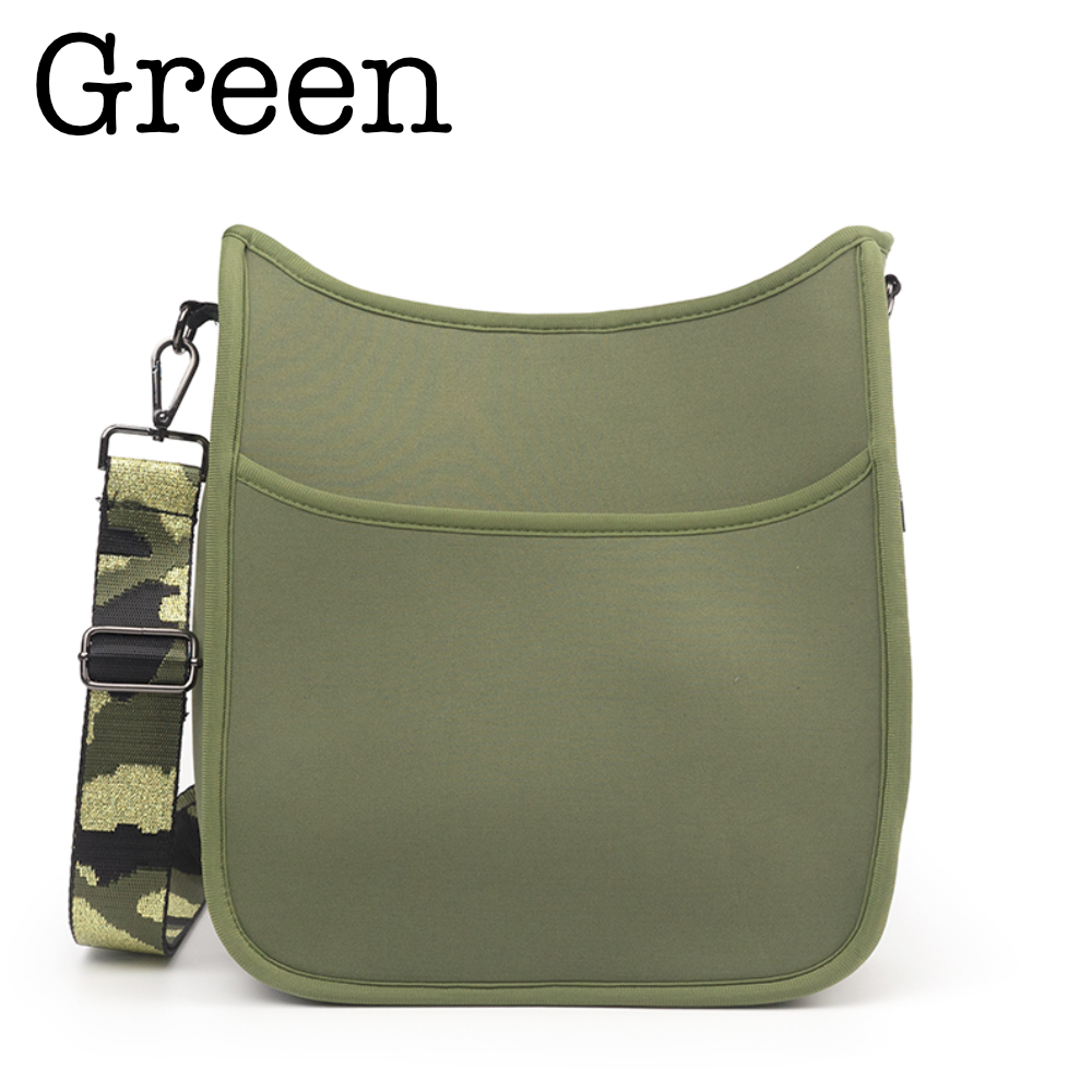 Neoprene Messenger in Green - Bags photo
