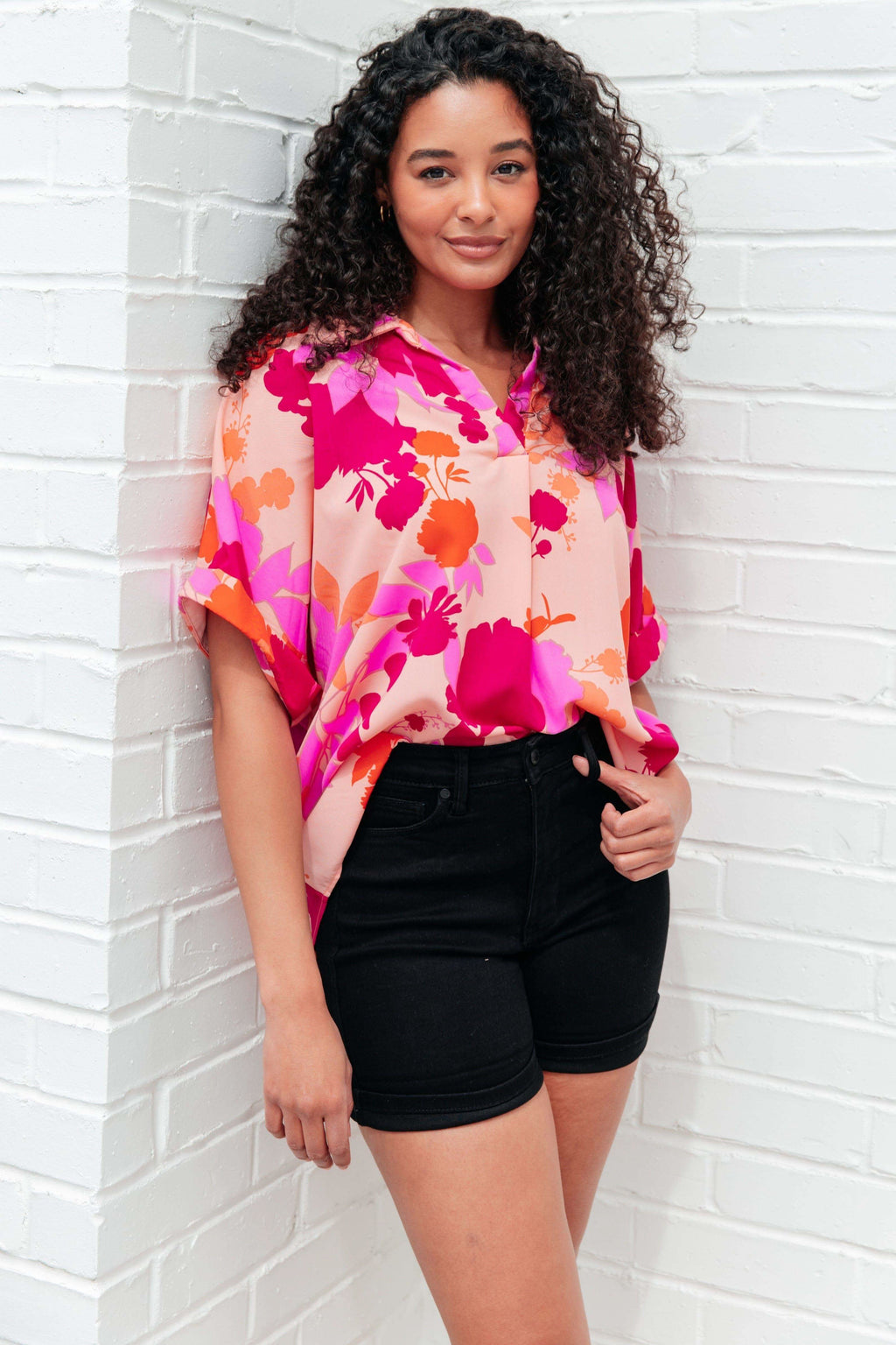 Hazy Cosmic Jive Relaxed Blouse - SwagglyLife Home & Fashion
