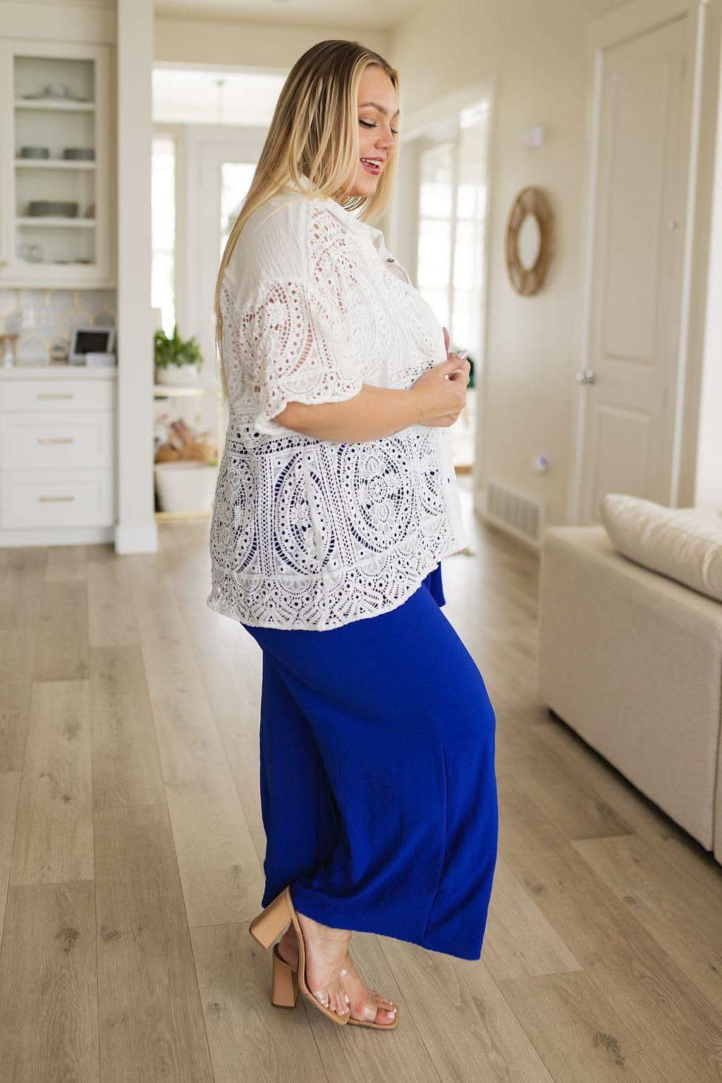 Head in the Clouds Lace Button Down - SwagglyLife Home & Fashion