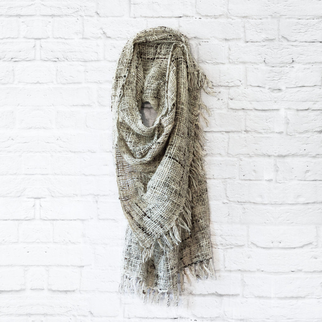 Open-weave Kenya Wool Shawl - Heather Grey in - Shawls photo
