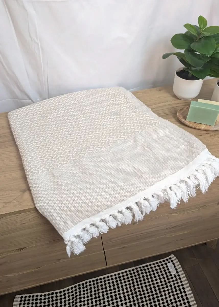 Heirloom Beach Collection - Handwoven Turkish Cotton Oversized Beach Towels - SwagglyLife Home & Fashion