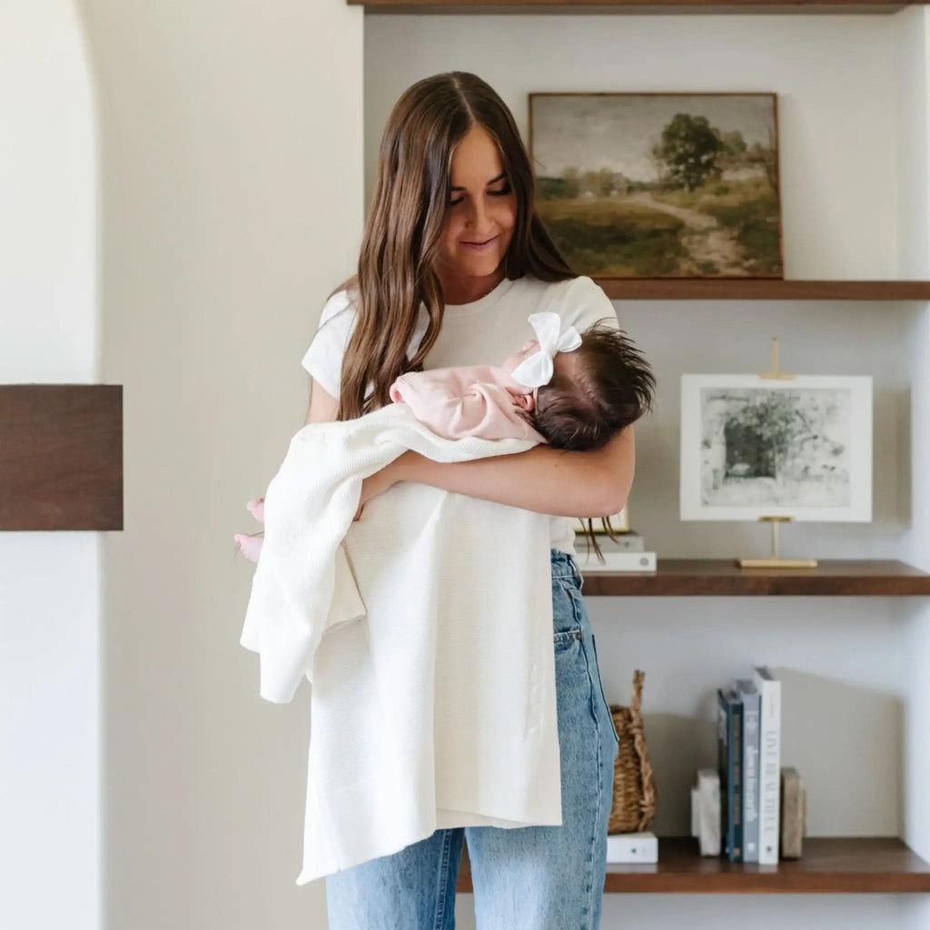 Heirloom Cotton Knit Receiving Blankets - SwagglyLife Home & Fashion