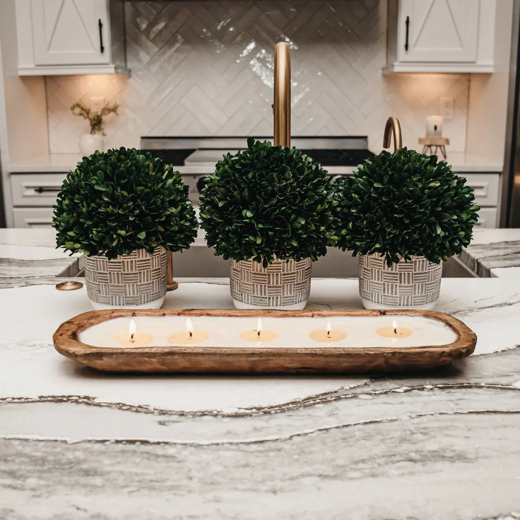 5-Wick Dough Bowl Soy Candle - By The Fire in - Soy Candles photo