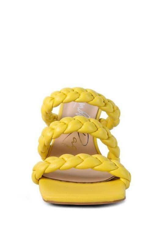 High Bae Pointed Heel Braided Sandals - SwagglyLife Home & Fashion