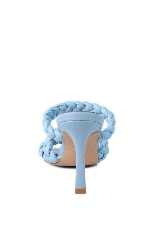 High Bae Pointed Heel Braided Sandals - SwagglyLife Home & Fashion