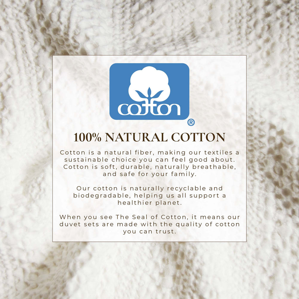 100% Cotton Waffle Weave Duvet Set - Mattea Collection in - Duvet photo