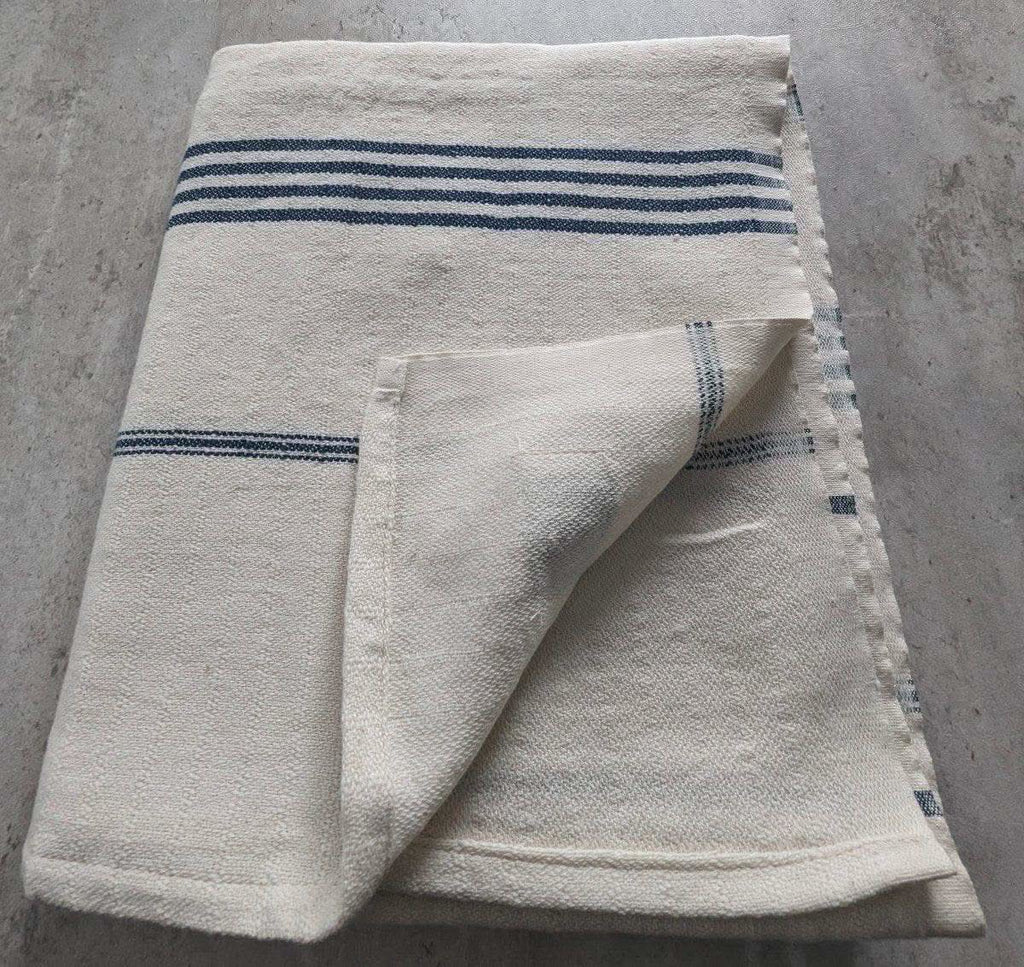 Horizon Stripe Turkish Cotton Towel Collection - Sand-Repelling, Quick-Drying, Tassel-Free, 39”x70” in - Towel photo