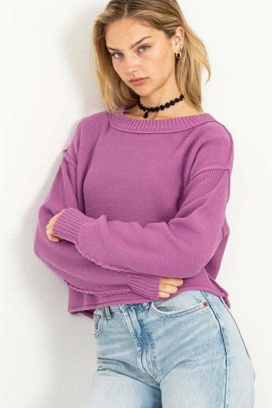 HYFVE Cuddly Classic Long Sleeve Sweater, Multiple Colors - SwagglyLife Home & Fashion