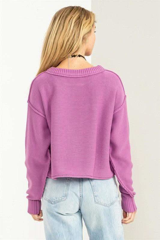 HYFVE Cuddly Classic Long Sleeve Sweater, Multiple Colors - SwagglyLife Home & Fashion