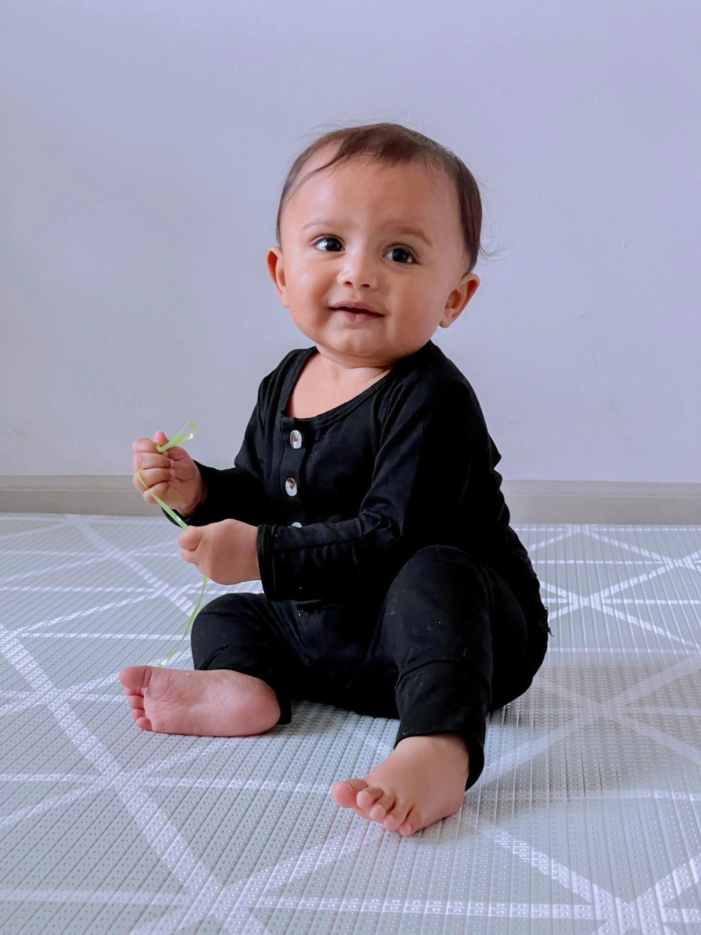 Top and Bottom Outfit and Hat Set, Newborn Clothes, Baby Boy Outfit Sets - Black in - Onesies photo