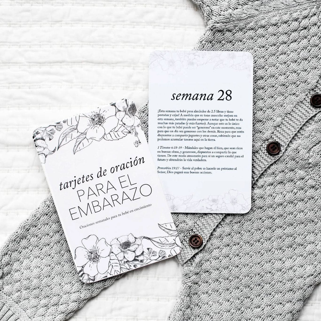 Spanish Pregnancy Prayer Cards in - Prayer Cards photo