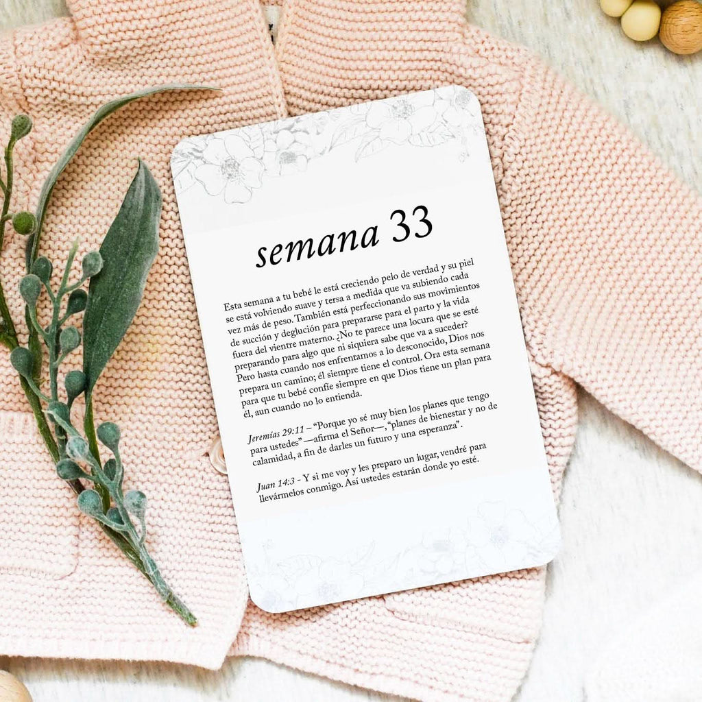 Spanish Pregnancy Prayer Cards in - Prayer Cards photo
