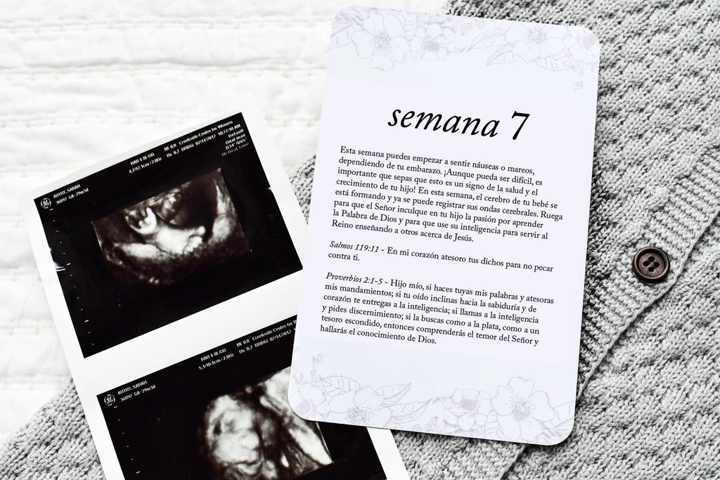 Spanish Pregnancy Prayer Cards in - Prayer Cards photo